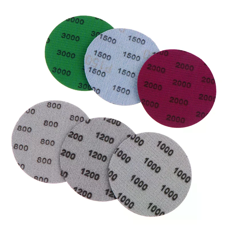 30Pcs 3 Inch 75MM Sanding Paper Set 800-3000 Grit Wet Dry Sanding Discs Hook Loop Sandpaper Abrasive Tools Fit For Metal Wood