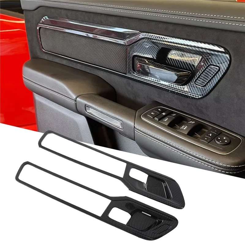 

Innovative 1Set Inner Door Handle Panel Frame Cover Trims for Dodge RAM 1500 23-