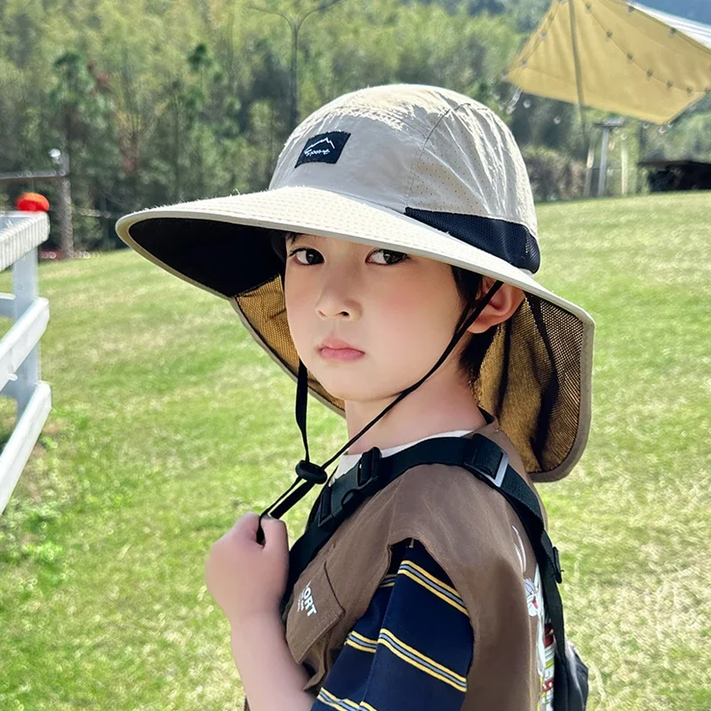 

100% Nylon 1136 Summer Big Brim Shawl Sun Protection Hat Outdoor Fishing Hat Male and Female Sun Protection Hat