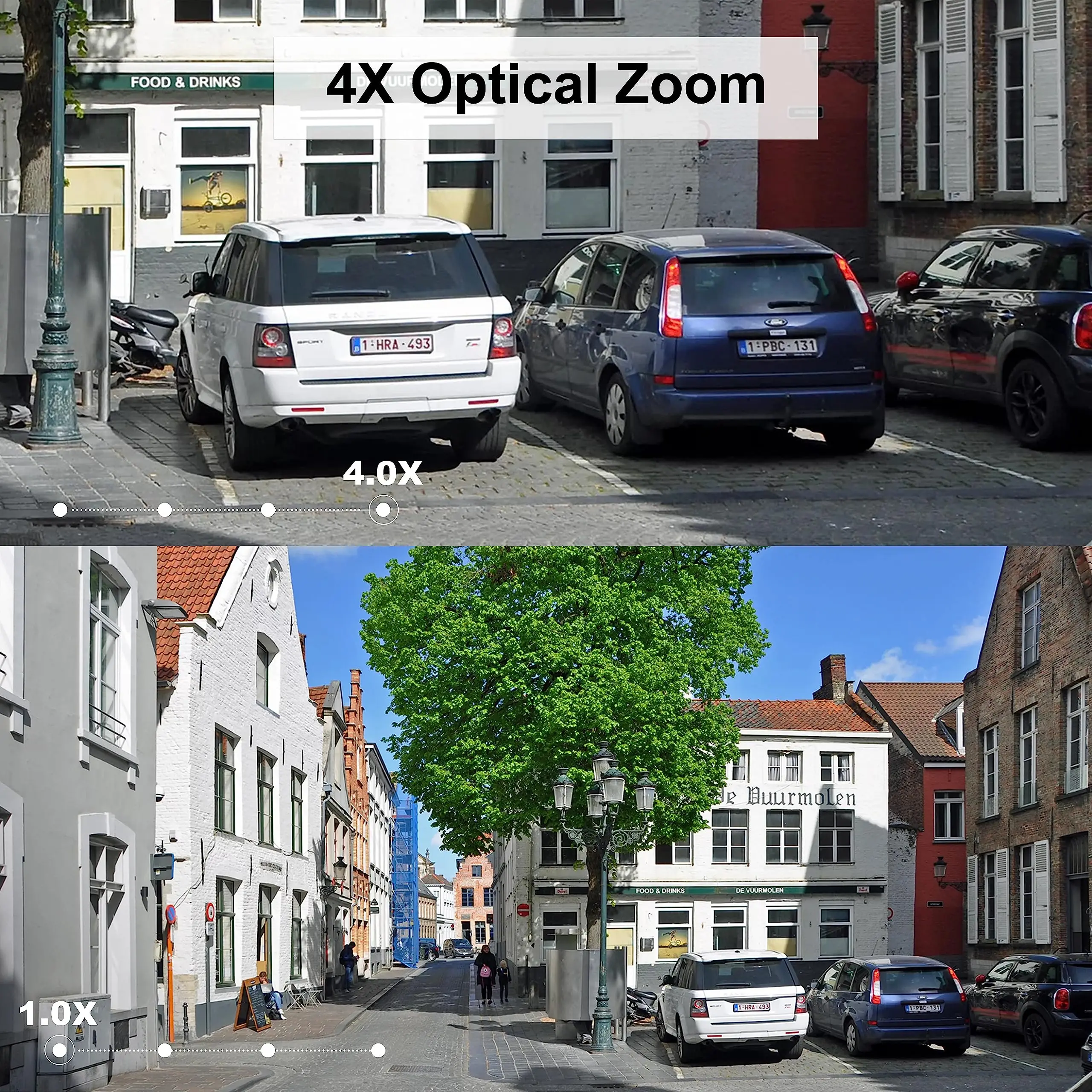 Anpviz 5MP IP POE Camera Human/Vehicle Detection 4X Varifocal Indoor Metal 2.8~12mm Lens 100ft IR Night Vision IP67 SD Card Slot