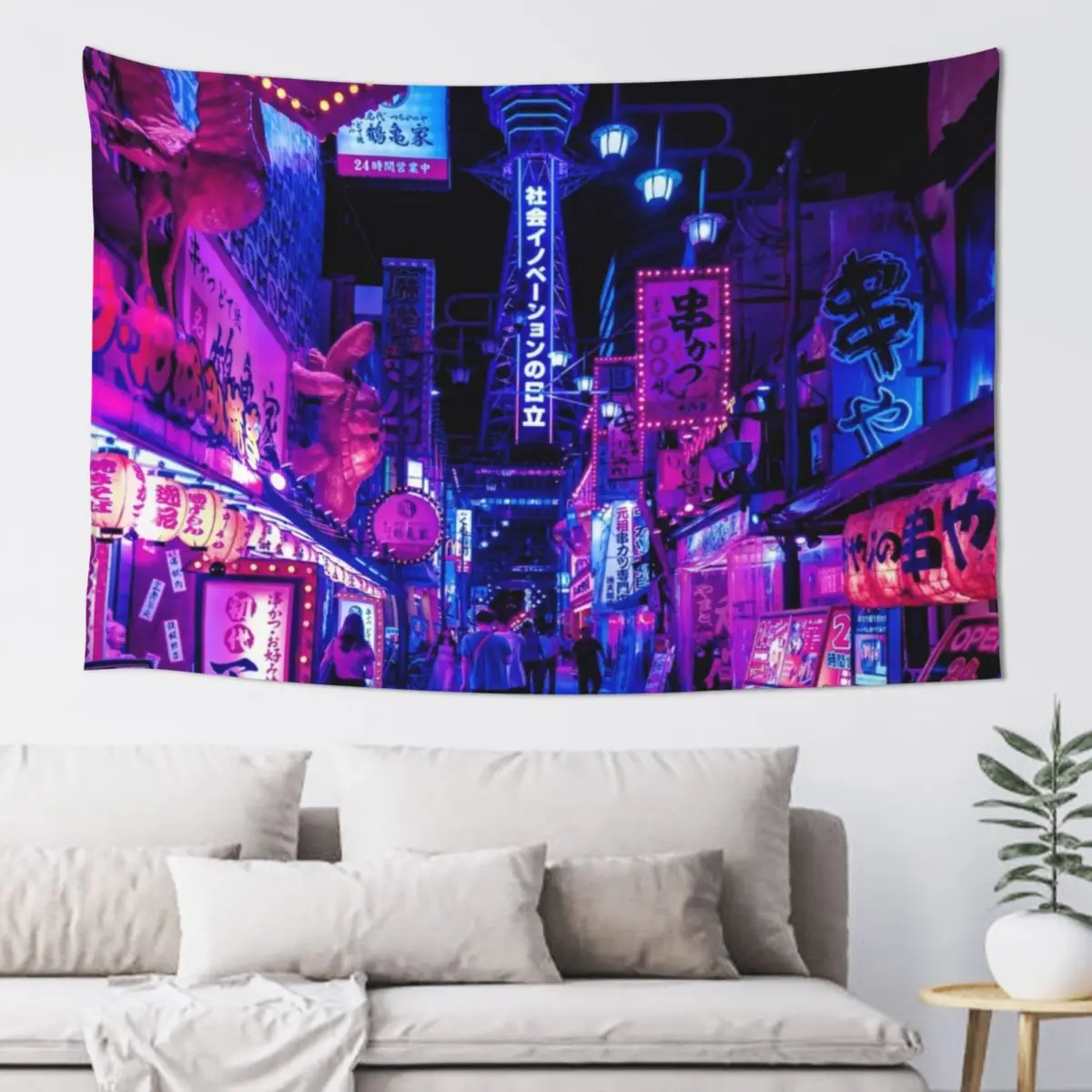 Osaka City Anime Scenes Tapestry Home Decoration Accessories Home Decorating Bedroom Organization And Decoration Tapestry