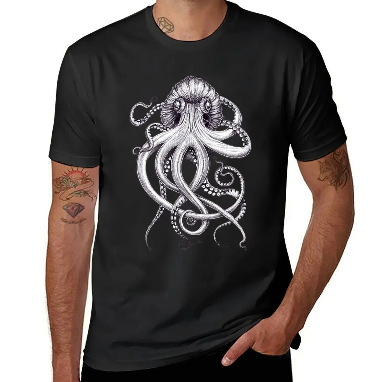 Kraken T-Shirt plus sizes tees funny t shirts for men