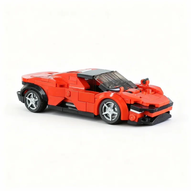

208PCS MOC City Champions Super Car Daytona SP3 Model Technology DIY Creative Assembly Building Blocks Display Birthday Gift Set