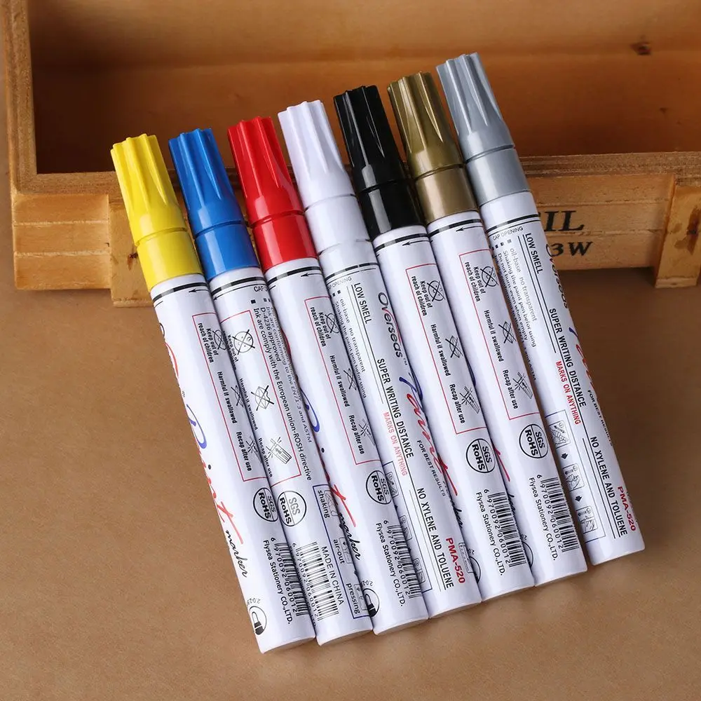 Universal Paint Marker Pen Waterproof Permanent Car Tyre Tire Tread Rubber Metal Marker Pen