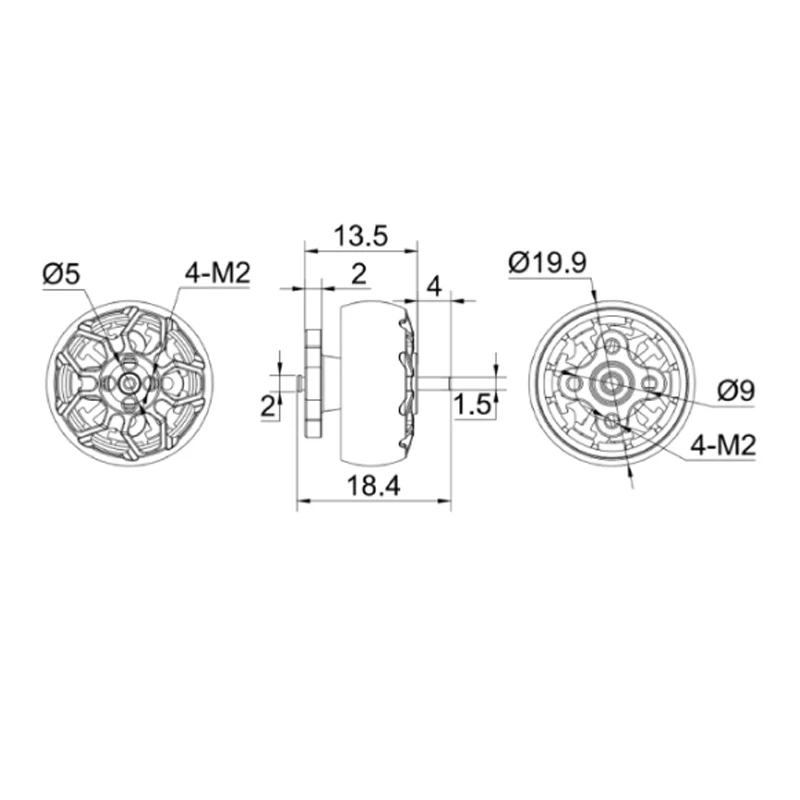 iFlight XING2 1404 Brushless Motor 4S For FPV Cinewhoop Racing Drone Quadcopter RC Aircraft Spare Parts