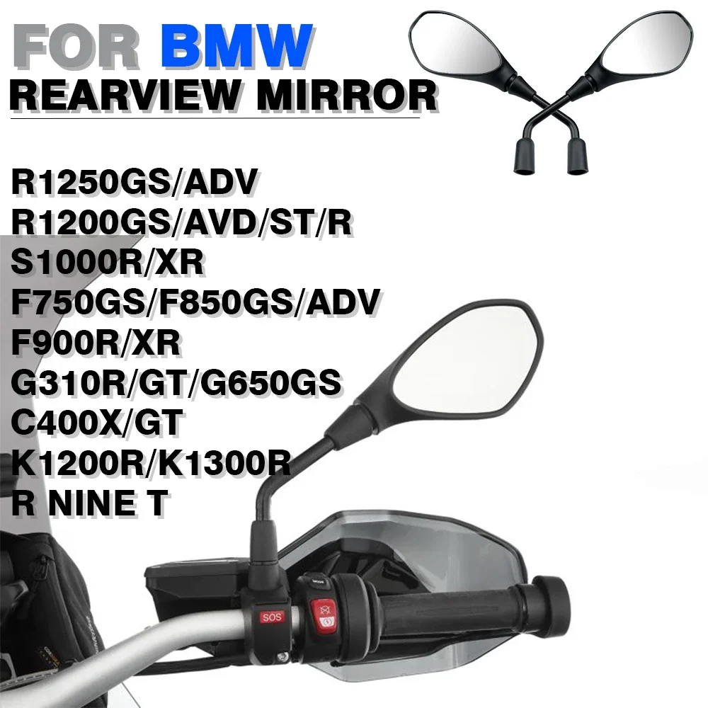 

Motorcycle Rearview Mirror For BMW R1250GS R1200 GS S1000R/XR F900R/XR F850/750 GS G310R/GT C400X R NINE Side Rear View Mirror