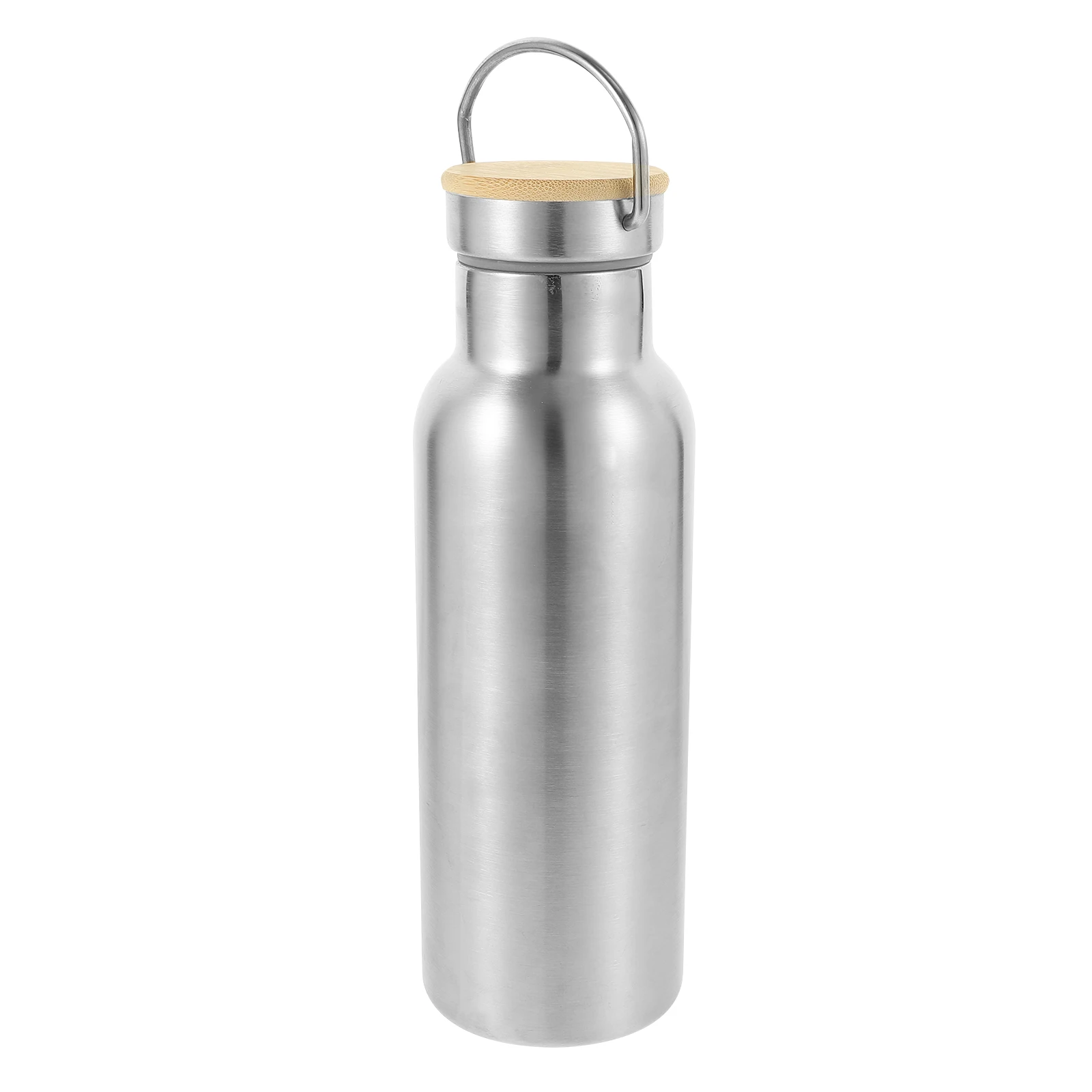 

Stainless Steel Bamboo Vacuum Multi-Function Drink Bottle Portable Sports Water Bottle Insulated For Outdoor Use Easy Carry