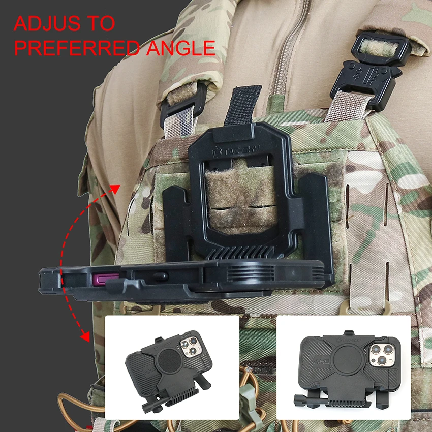 TS TAC-SKY Tactical Phone Mount Plate is designed exclusively for the iPhone 16 Pro Max model drop-resistant and durable