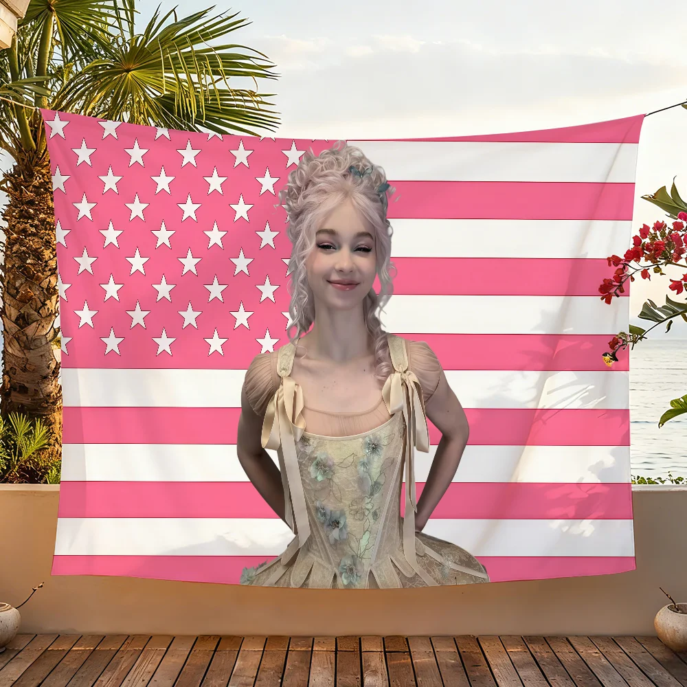 American Actress E-Emma Myers-S flag For Garden Party Living Room Home Wall Decor Banner Bedroom Outdoor Tapestry