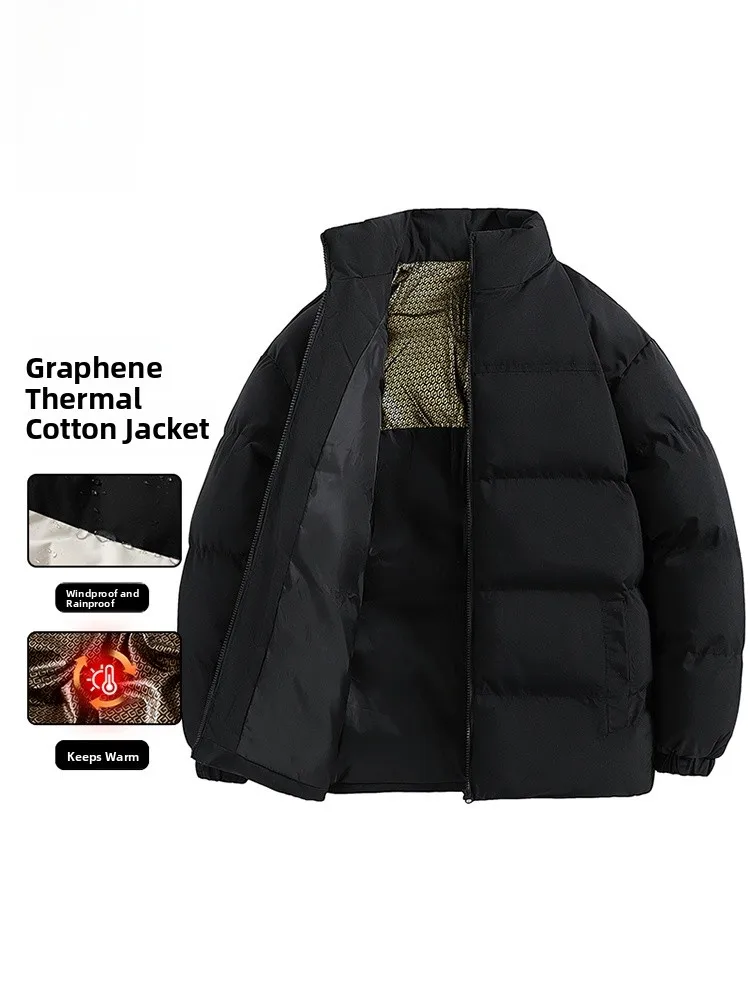 

Хлопок Jaet aphene Breadth Thiened, свободная теплая верхняя одежда с температурной петлей, модная городская повседневная одежда