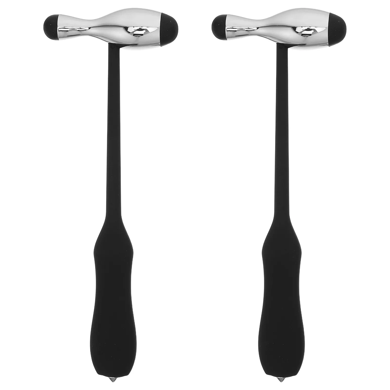 2Pcs Reflex Hammer Round Head Ergonomic Handle Portable Diagnostic Neuro Examination Deep Tendon Testing