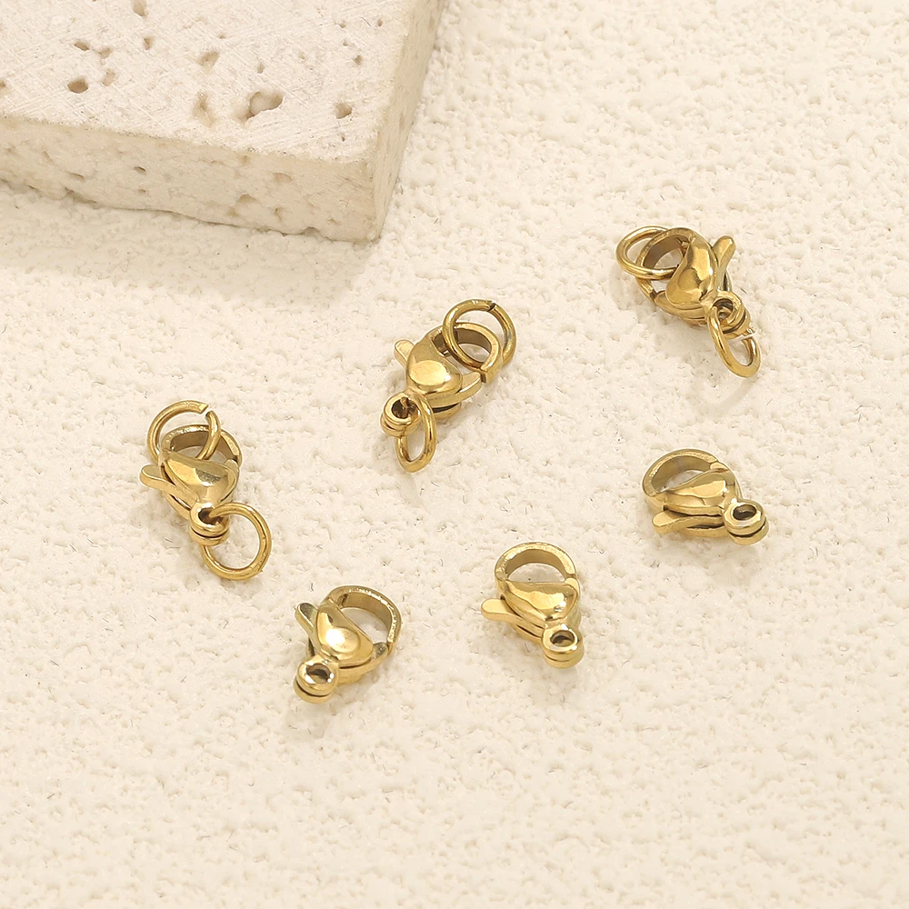 20pcs Stainless Steel Lobster Clasps For Bracelet Necklace Findings Clasps Connectors DIY Jewelry Making Accessories Craft image 6