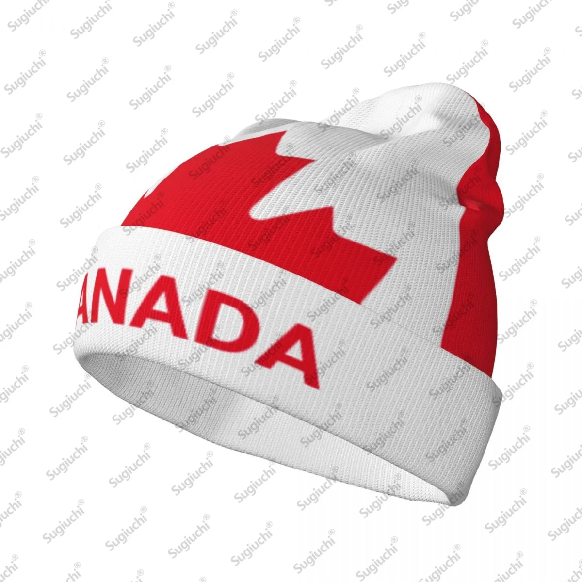 Canada Flag Beanie Hat for Women Men Fashion Knitted Hat Winter Warm Hats Soft Stretchy Ski Beanie Cap Unisex