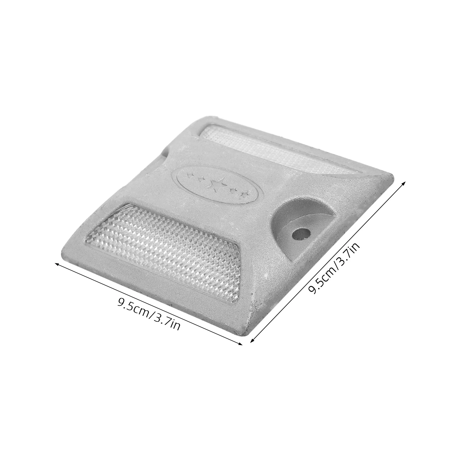 2pcs Reflective Driveway Markers Heavy Duty High Visibility Road Safety Reflectors For Pavement Parking Lot Bike Path Street