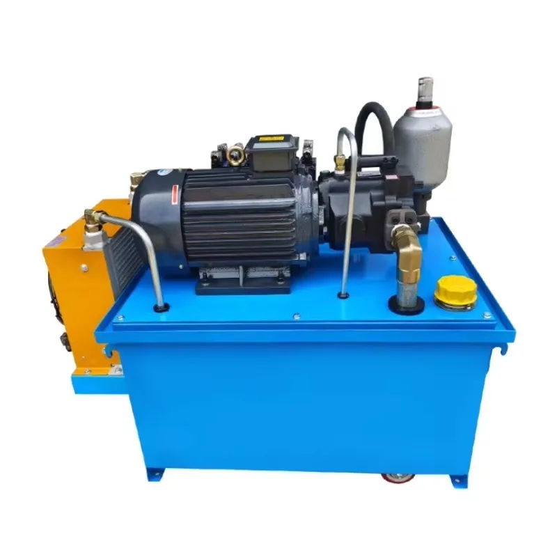 

Гидравлическая насосная станция 1.5-45 кВт (2-30 л.с.) с большим расходом, 10-50 тонн, с поршневым насосом для применения 20-30 тонн