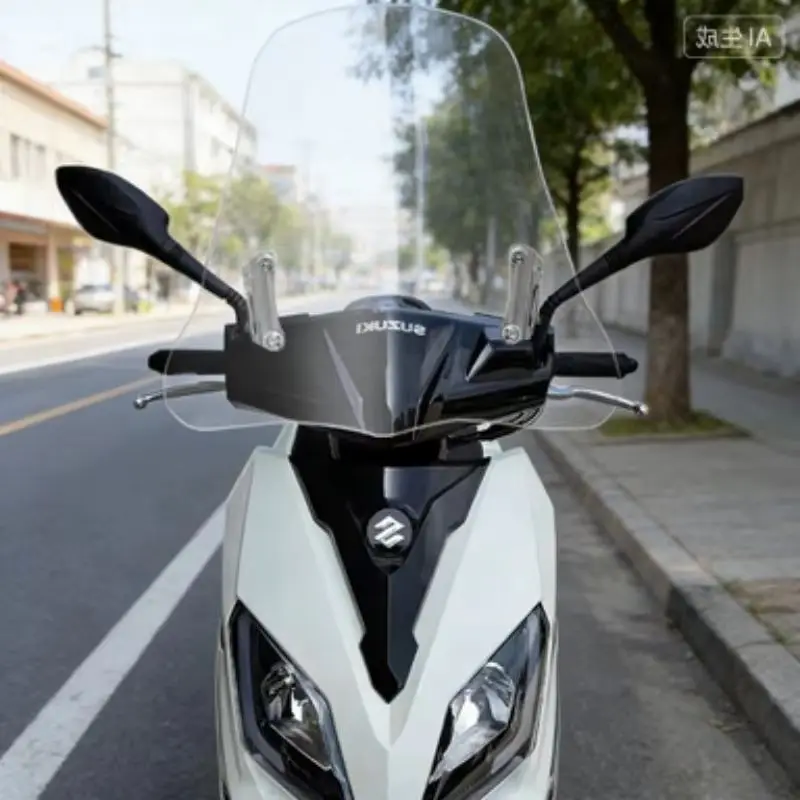 FOR Suzuki UY125 Heightened Widened Chest Windshield - Ultimate Winter Wind Block New Arrival Motorcycle Accessory