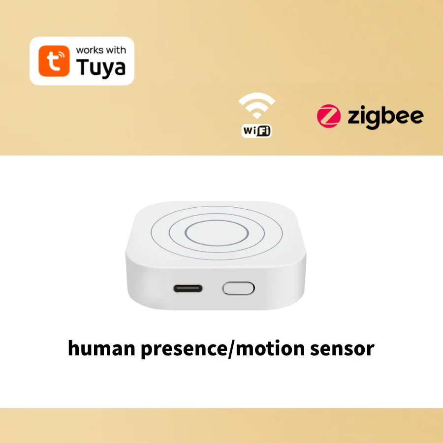 

Hot Selling-Tuya Wifi Human Presence Sensor Smart Human Motion Detector 24Ghz Mmwave Radar Detection For Smart Home Security Sys