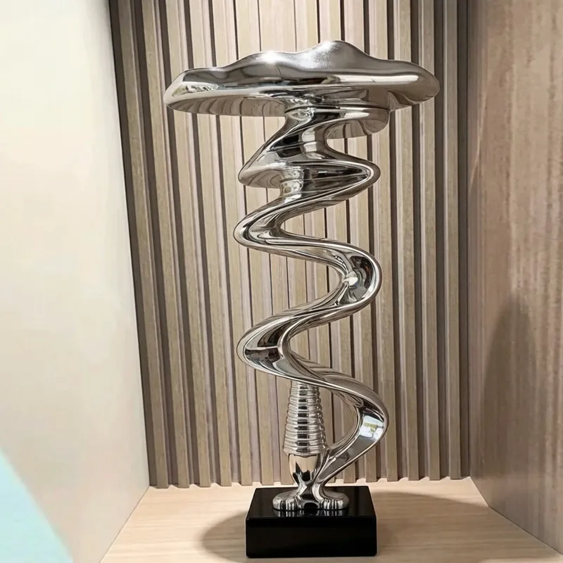 Home Decor Abstract Spiral Geometry Art Sculpture Decoration Resin Statue Living Room Entrance Cabinets TV Cabinet Decorations