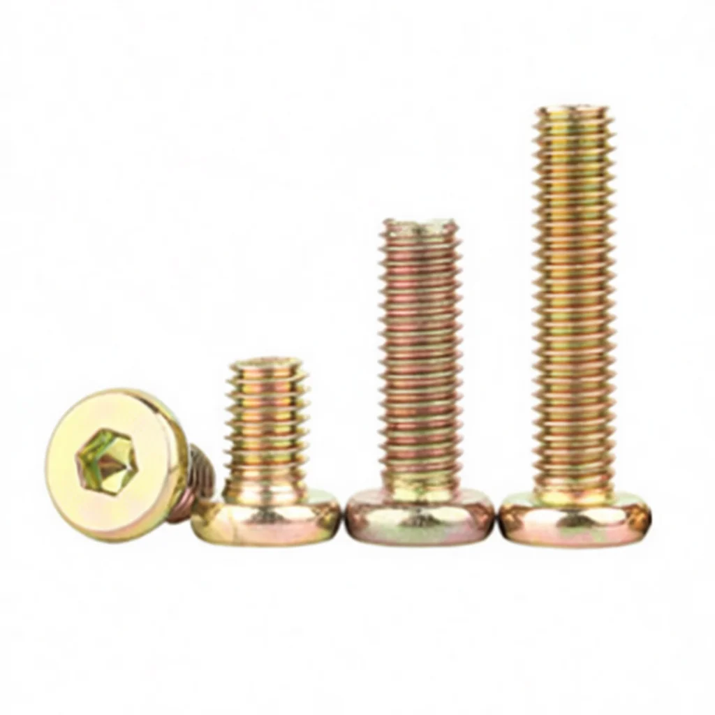 Furniture Hardware Threaded Inserts - Internal External Thread Nut Hex Socket