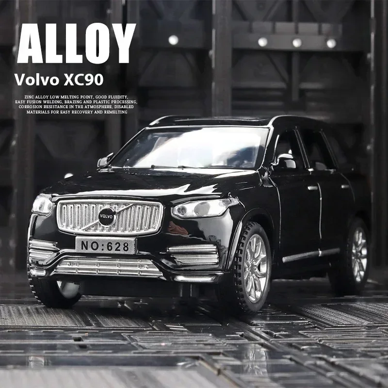 

1:32 VOLVO XC90 SUV Alloy Car Model Diecast Metal Model Sound & Light Children Toys Car Central Control Ornaments Gift For Kids