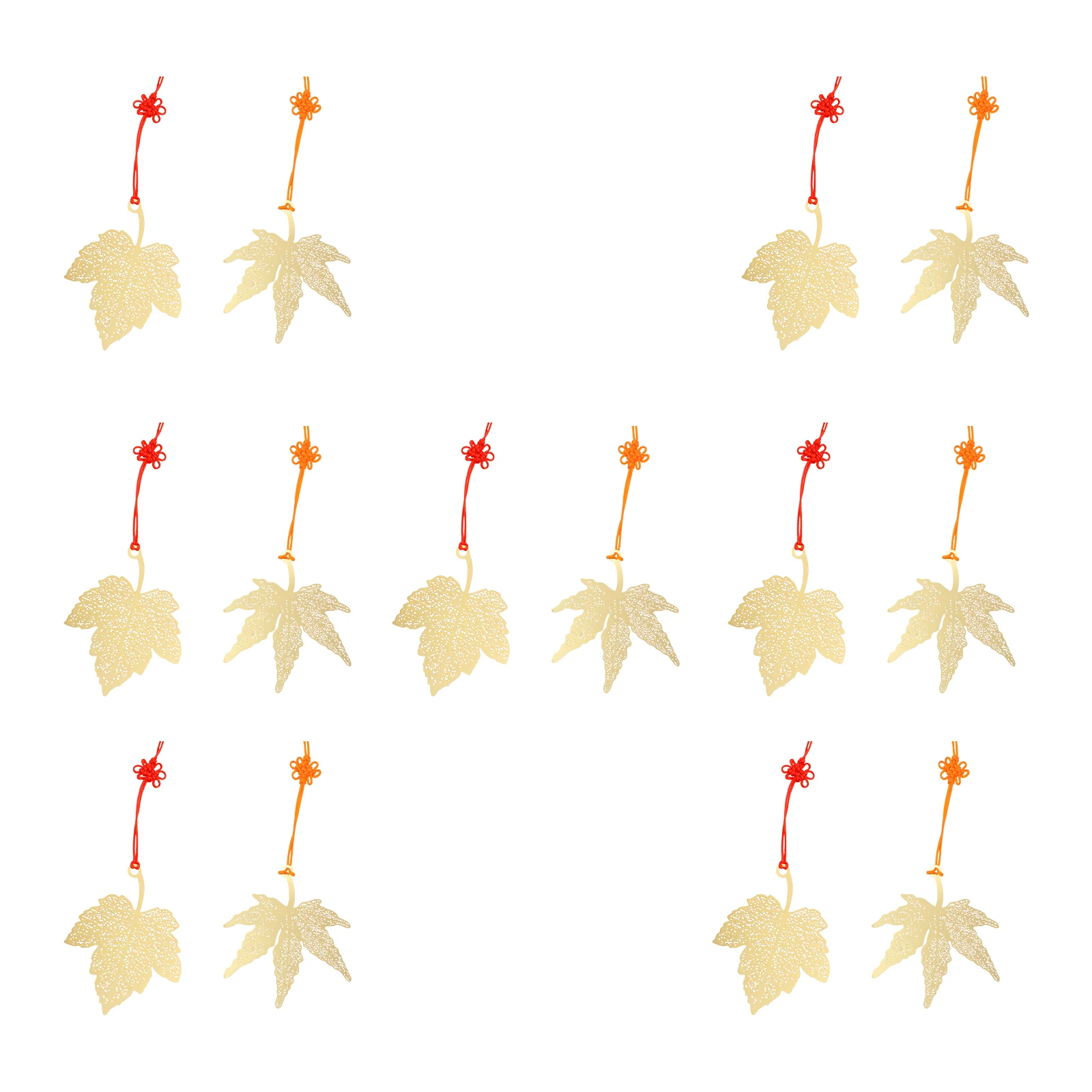 

14 Pcs Metal Maple Leaf Christmas Decoration Hanging nament for Tree Wall Door Party DIY Adornment Home Office Bar Cafe