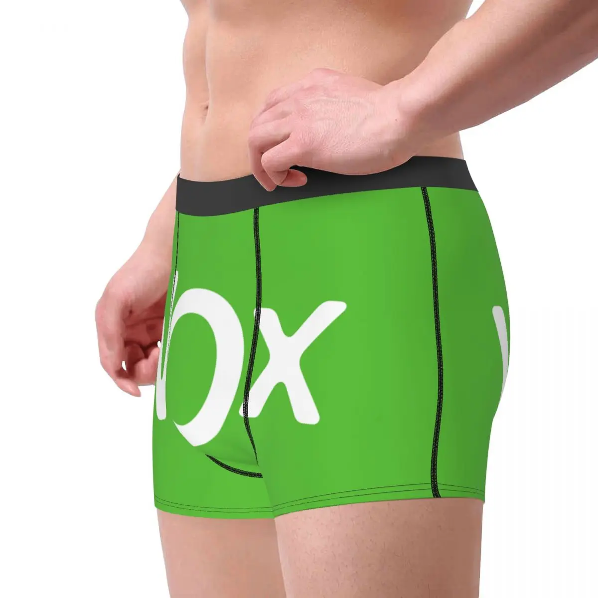 Personalizado espanha vox bandeira underwear men breathbale espanhol festa política boxer briefs shorts calcinha macia para homme