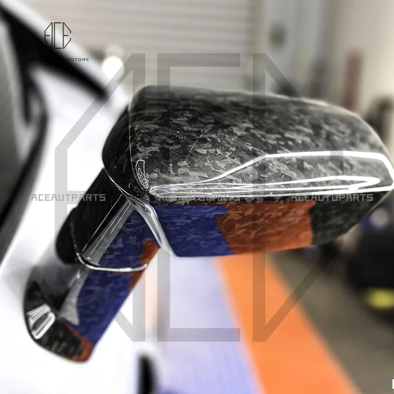 

For Lamborghini Huracán EVO LP580 LP610 Rearview Cap Dry Carbon fiber rear view mirror case cover body kit Interior air outlet