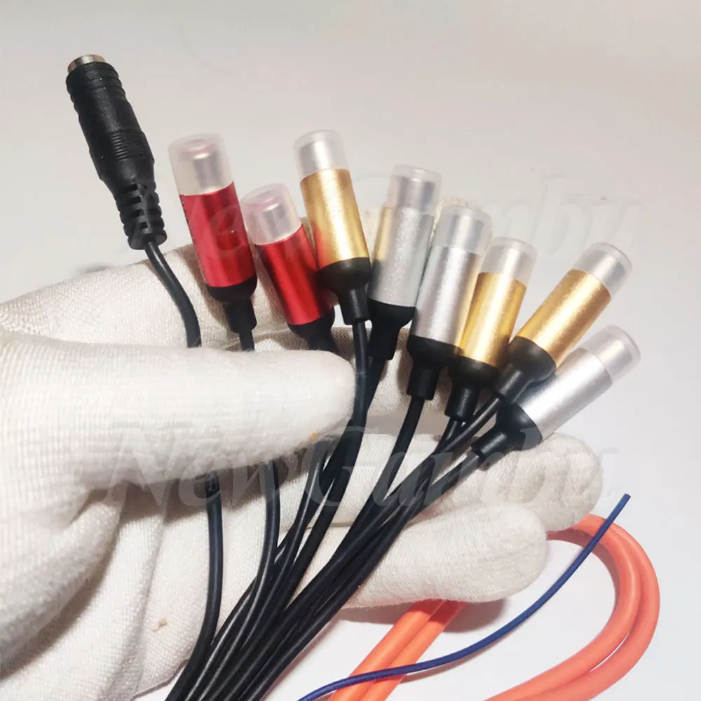 Suitable for car Android navigation 20 pin plug RCA 4G SIM card slot 9-head aluminum alloy audio and video connection cable