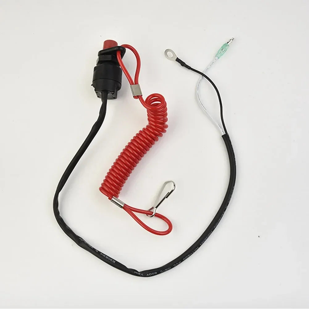 Engine Outboard Kill Switch Component Set Protection Plastic Safety Lanyard Boat Motor Replacement Accessories