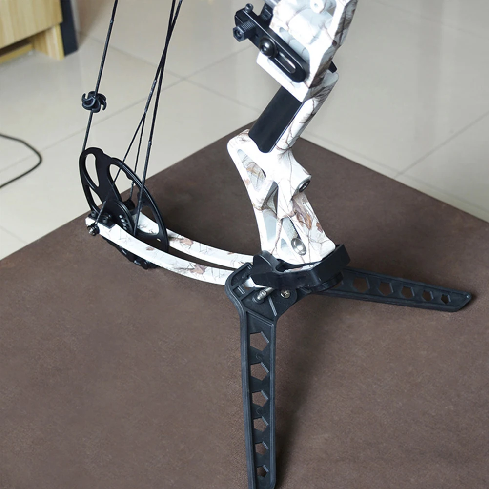 

Archery Stand For Compound Bows Black Compact Foldable Bow Shelf 3D Field Shooting Accessories Hunting Supplies Bow