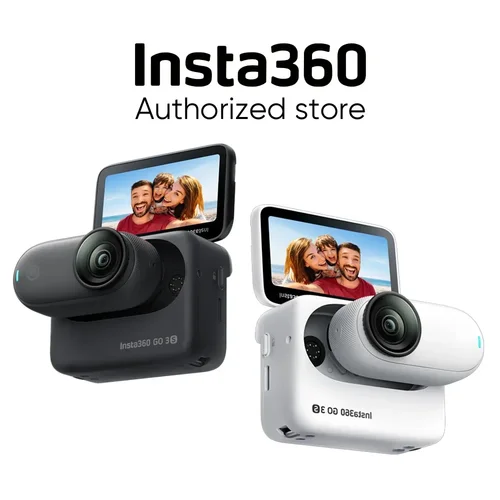 Insta360 GO 3S 4K 小型ポータブル Vlogging カメラ、ハンズフリー POV、どこにでもマウント、安定化、140 分のバッテリー寿命、10 メートル防水