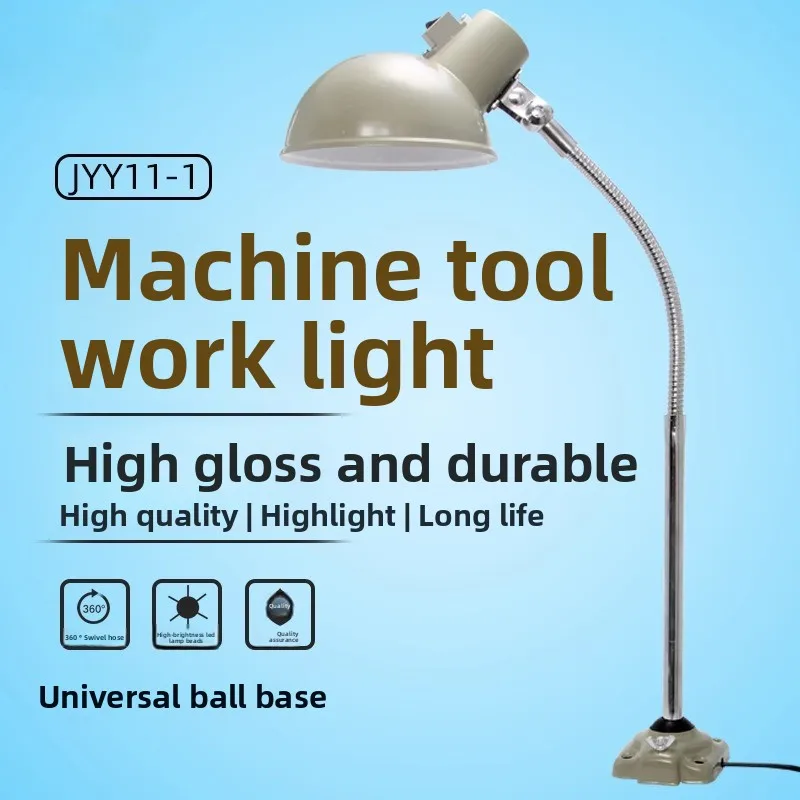 

LED E27 Bulb Machine Tool Work Light Flexiable Gooseneck Lathe Machine Equipment Light Stand Industrial Lighting Table Lamp