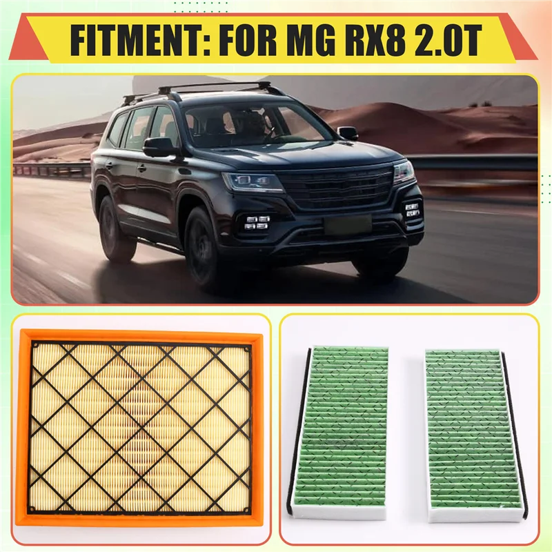 【Price Drop !!】 For SAIC MG RX8 2.0T 10222905 10262014 10105963 3-Piece Filter Set-Air Conditioner Oil Air Filters