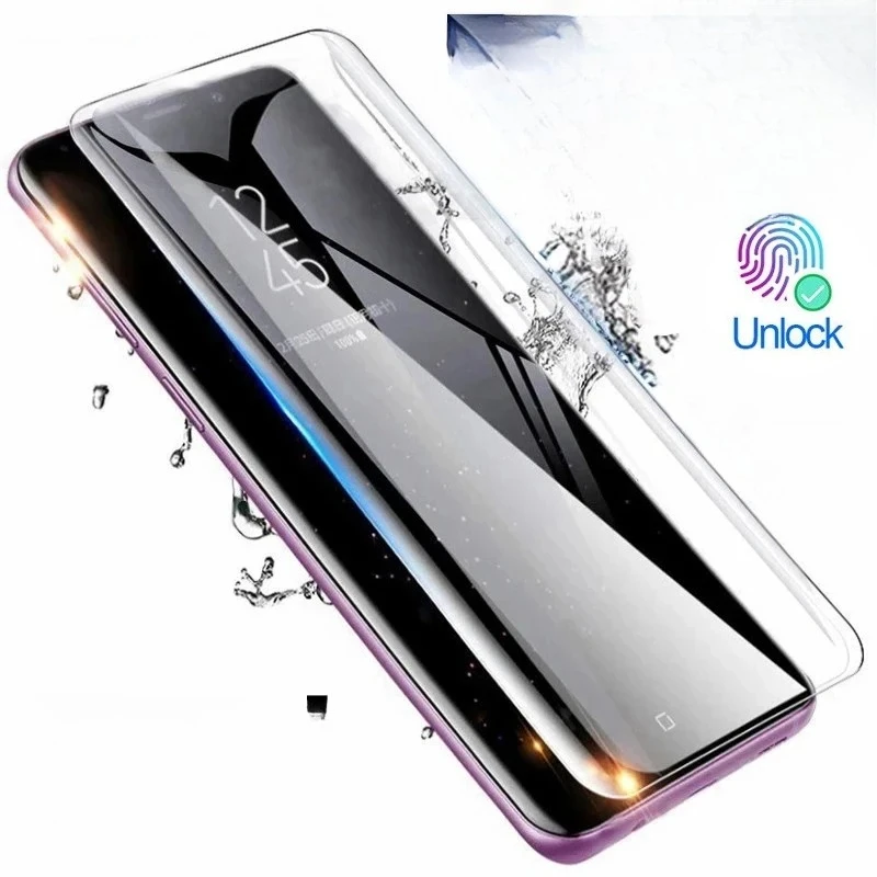 

Fingerprint Curved Screen Protectors For Samsung Galaxy S23 Ultra S22 S21 S20 Note 10 Plus 20 Ultra S10 S10e Tempered Glass Film