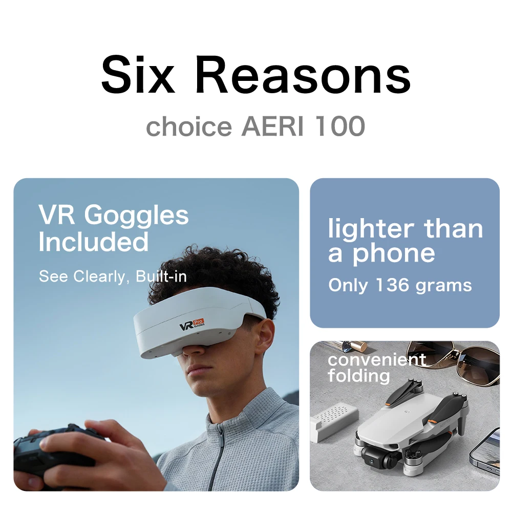 Lenovo Aeri100/Aeri100VR Remote Control Drone 5G WIFI RC Dron Quadcopter Obstacle Avoidance 8K HD Dual Camera FPV Mini Dron Toys - view 6