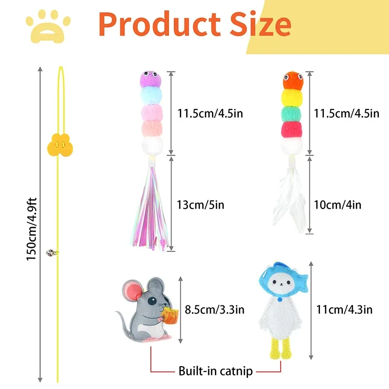 Cat Toys Swing Sticky Disc Elastic Hanging Door Teasing Cat Rope Long Rope Teasing Cat Cats Toy Cats Accessories Pet Kitten Toy