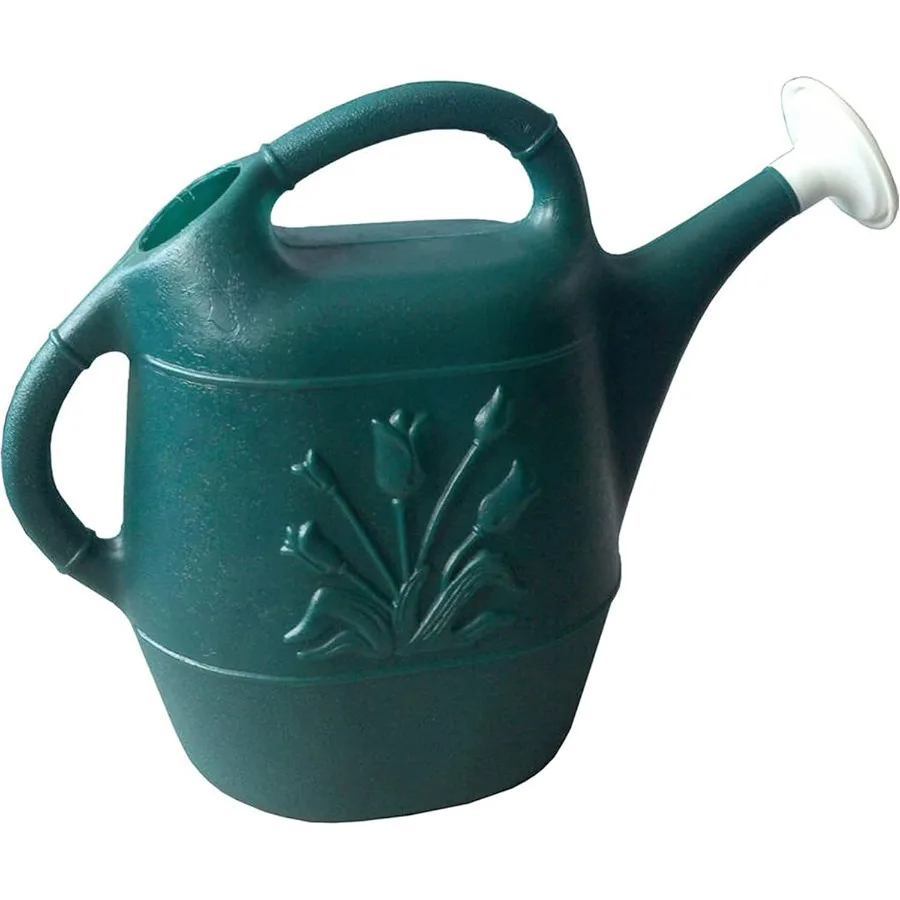 

2 Gallon Plastic Watering Can with Dual Handles for Efficient Garden Care Indoor Plants and Outdoor Flower Pots Durable Green D