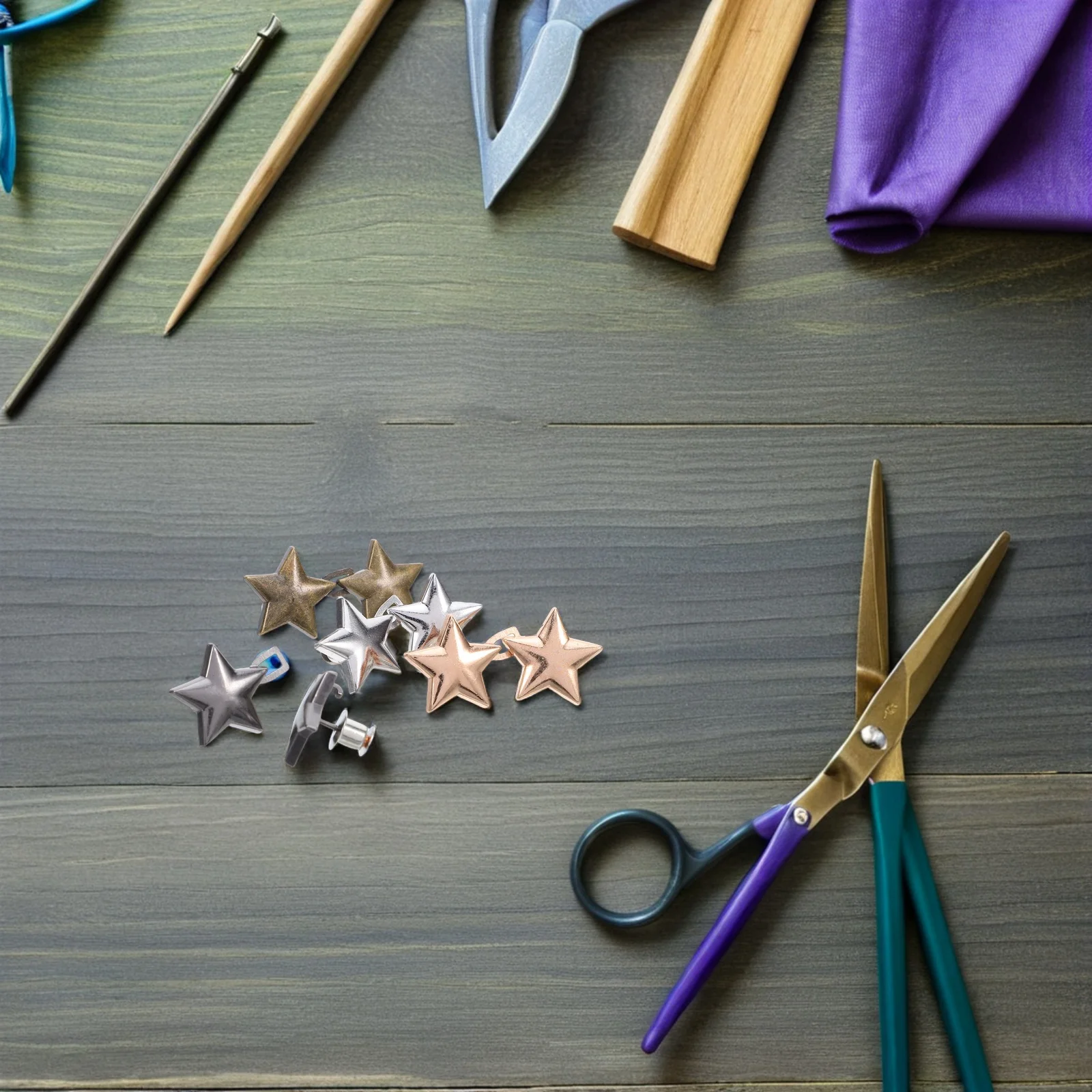 

10Pcs Star Waist Tightener Clips No Sewing Metal Star Button Pins Loose Jeans Waistband Adjusters Instant Pants Cincher Buckle