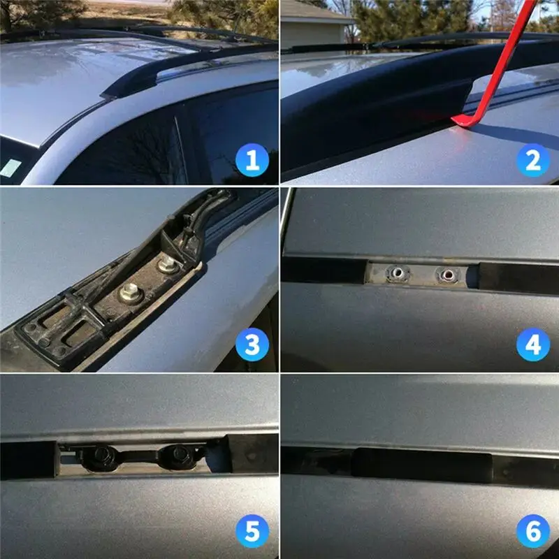 A01K-4Pcs Roof Drip Rack Removal Cover Trim Clips Kits 75596-35020 For Toyota FJ Cruiser 07-14 Prado RAV4 Lexus 75596-35030