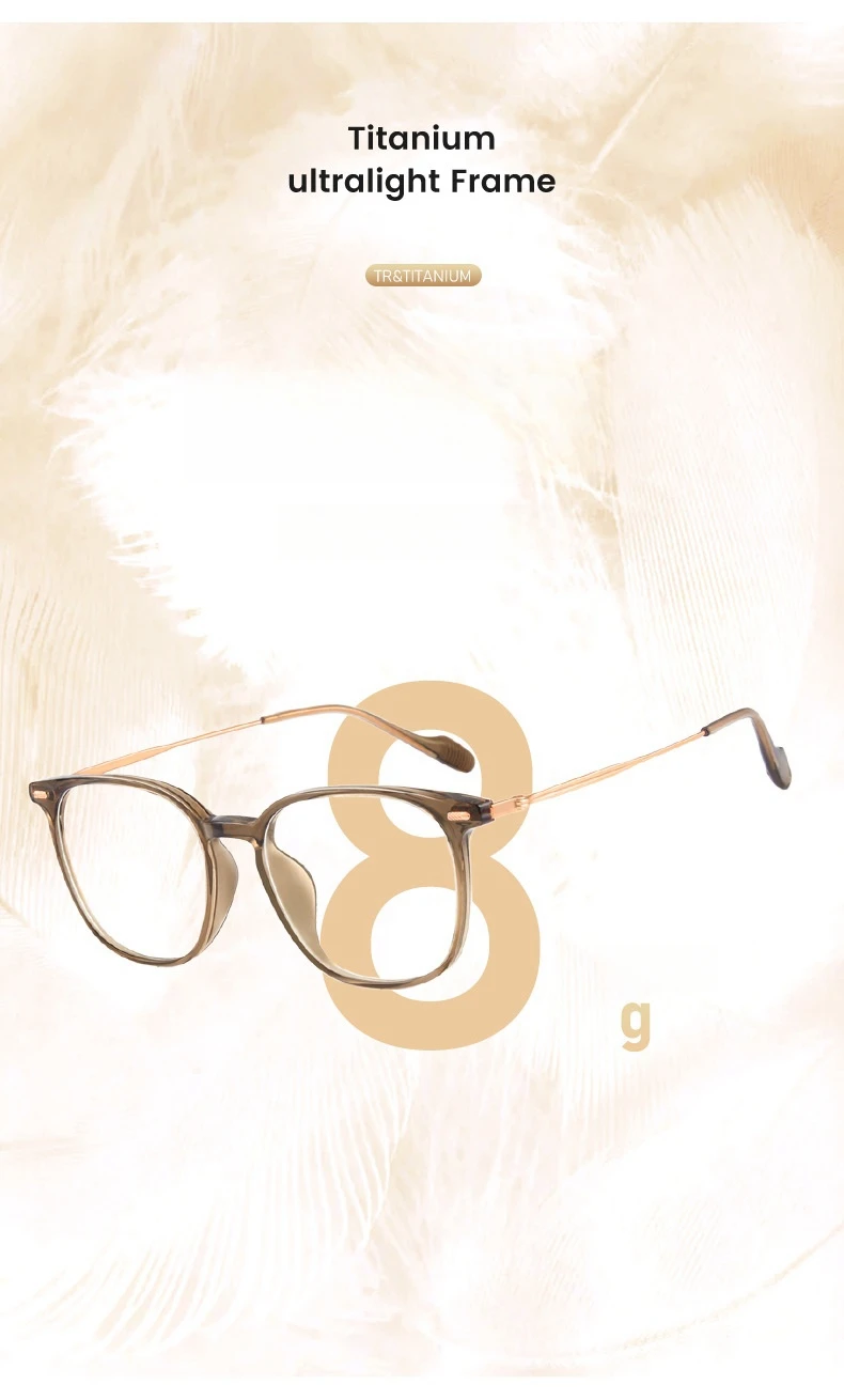 YIMARUILI Komfortable Ultra-licht Flexible TR90 Brillen Männer Retro Runde Reinem Titan Optische Brillen Rahmen Frauen – Detail 5