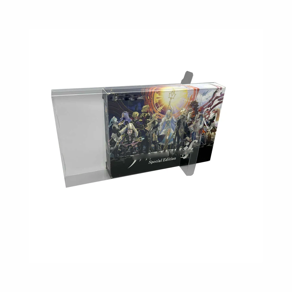 صندوق شفاف لـ 3DS لـ Fire Emblem إصدار خاص JP إصدار صندوق تخزين بلاستيكي PET صندوق عرض