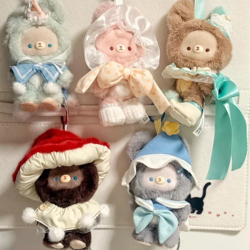

New Genuine Kumaru Fairy Tale Town Blind Box Cute Bear Plush Doll Bag Pendant Desktop Ornament Trendy Toy Surprise Gift