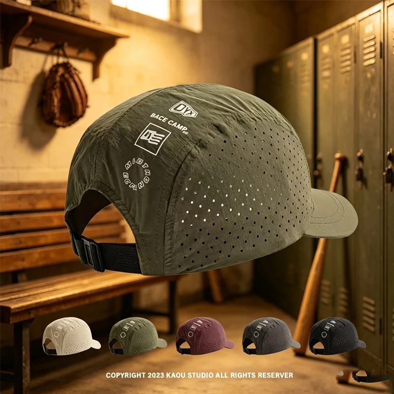 Short// Brim Quick-Drying Mesh Baseball Cap Breathable Lightweight UV Protection Sunshade for Men Women Couples Outdoor Hiking
