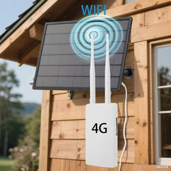 4G Router WIFI Wireless Outdoor 18650 Battery Solar Powerd GSM Sim Card 12V1A Solar IP Camera Security System Wireless AP Bridge