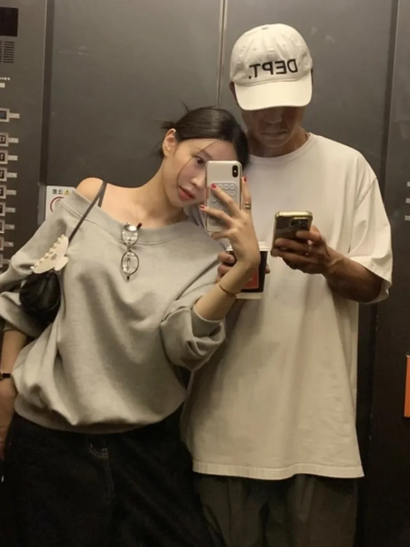 Haut à capuche long et ample pour femme, style décontracté et polyvalent, idéal pour le printemps, parfait pour les trajets quotidiens...