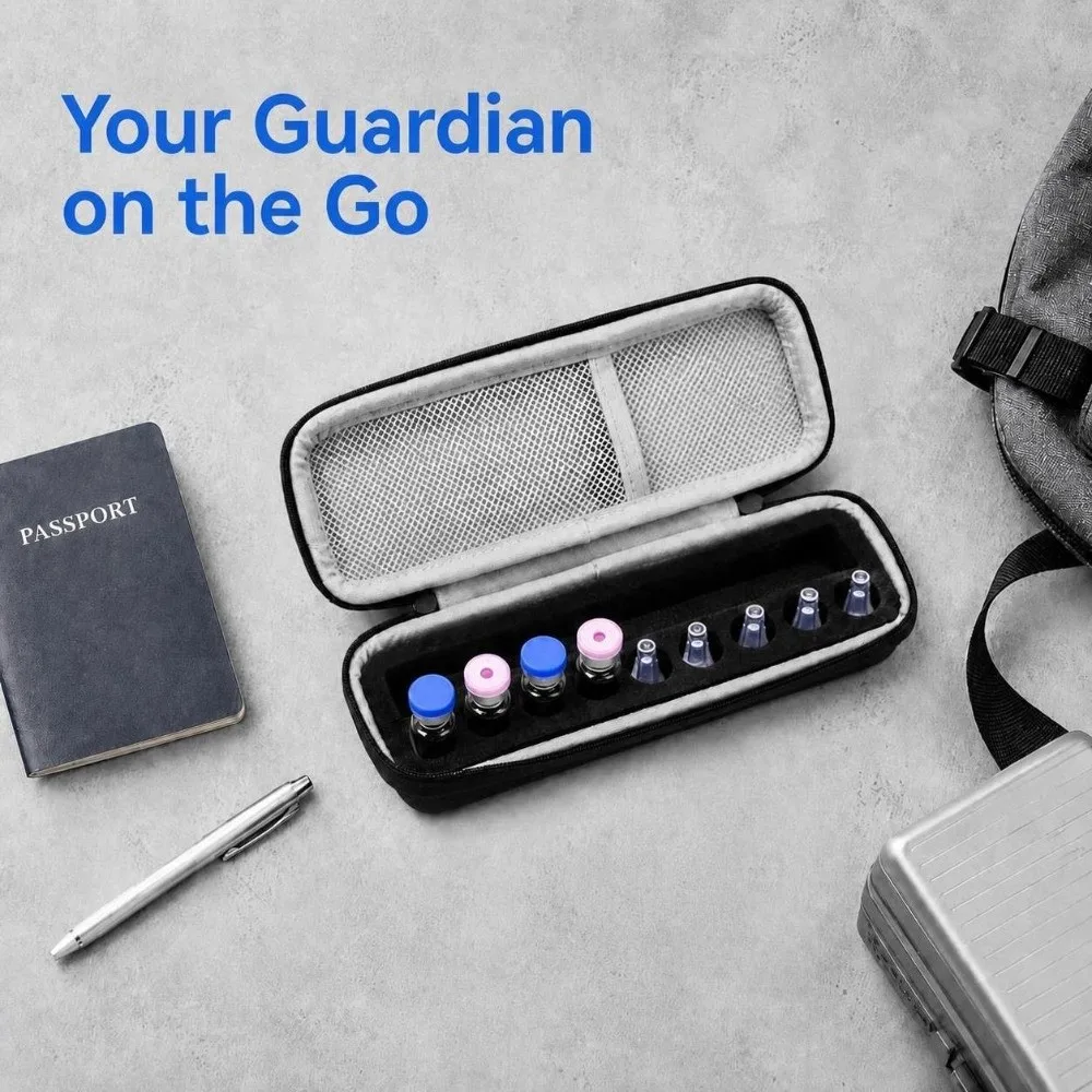 Portable Insulin Vial Storage Box Reusable Mesh Pocket Insulin Vial Carrying Case Precut Foam Slot Peptide Storage Organizer
