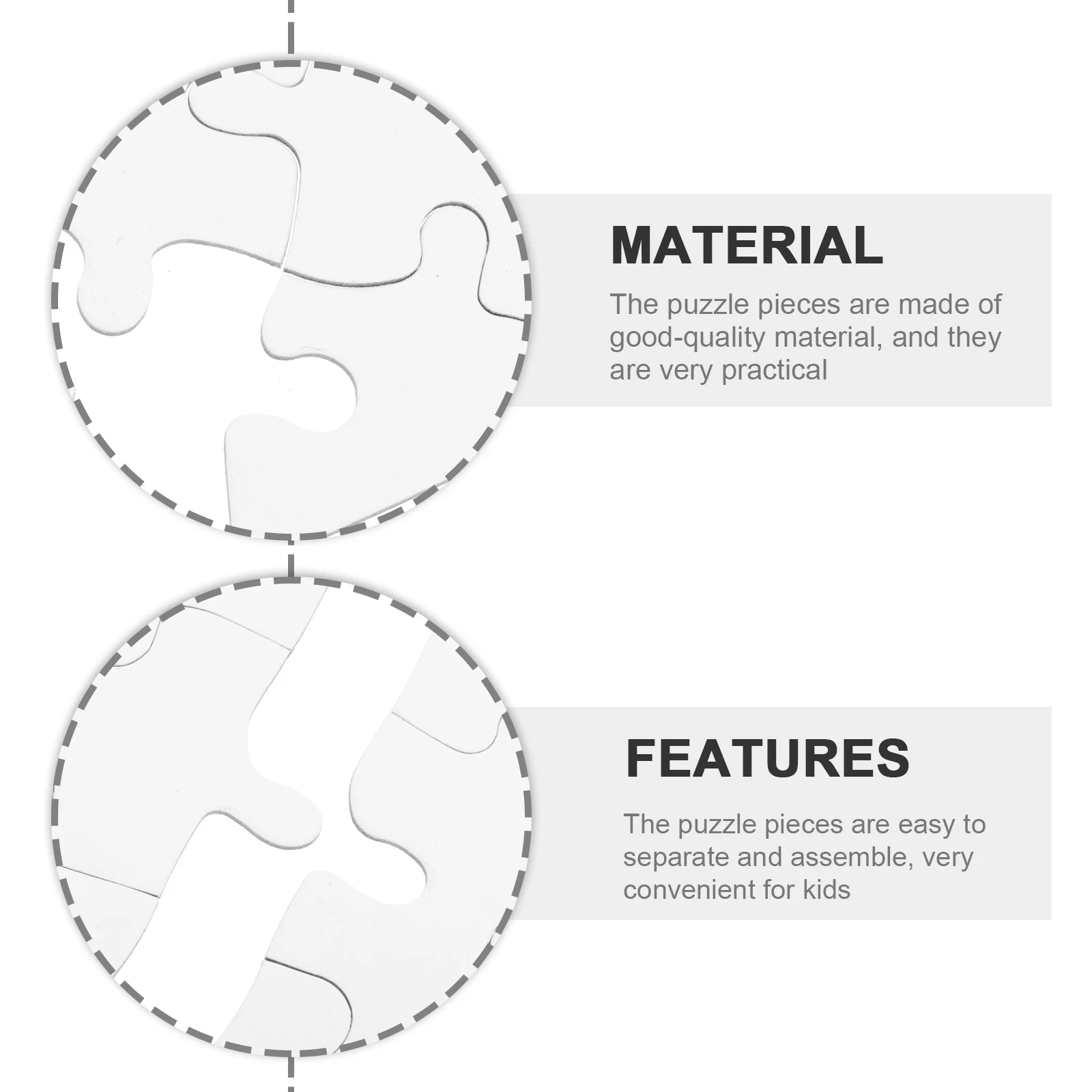 

4Sets Heart Shape Blank Coloring Puzzles Preassembled Sturdy Cardboard DIY Paper Jigsaw Blank Puzzles