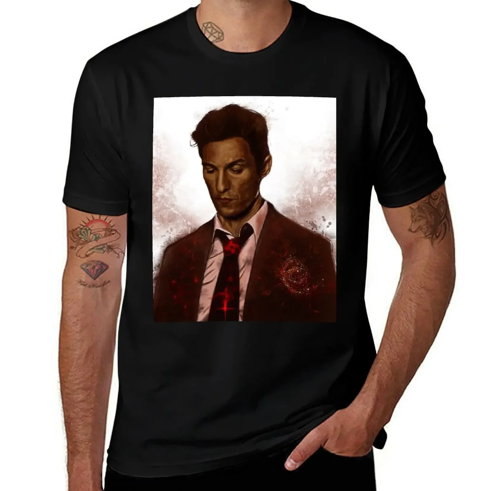 True Detective - Rust Cohle T-Shirt graphics essential t shirt man clothes sports fans anime shirts men