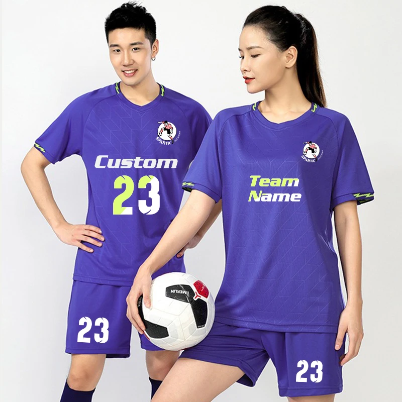 Children Jerseys Sets custom logo girl Soccer Clothes Suit Short Sleeve DIY name Football Uniform Soccer Tracksuit customization