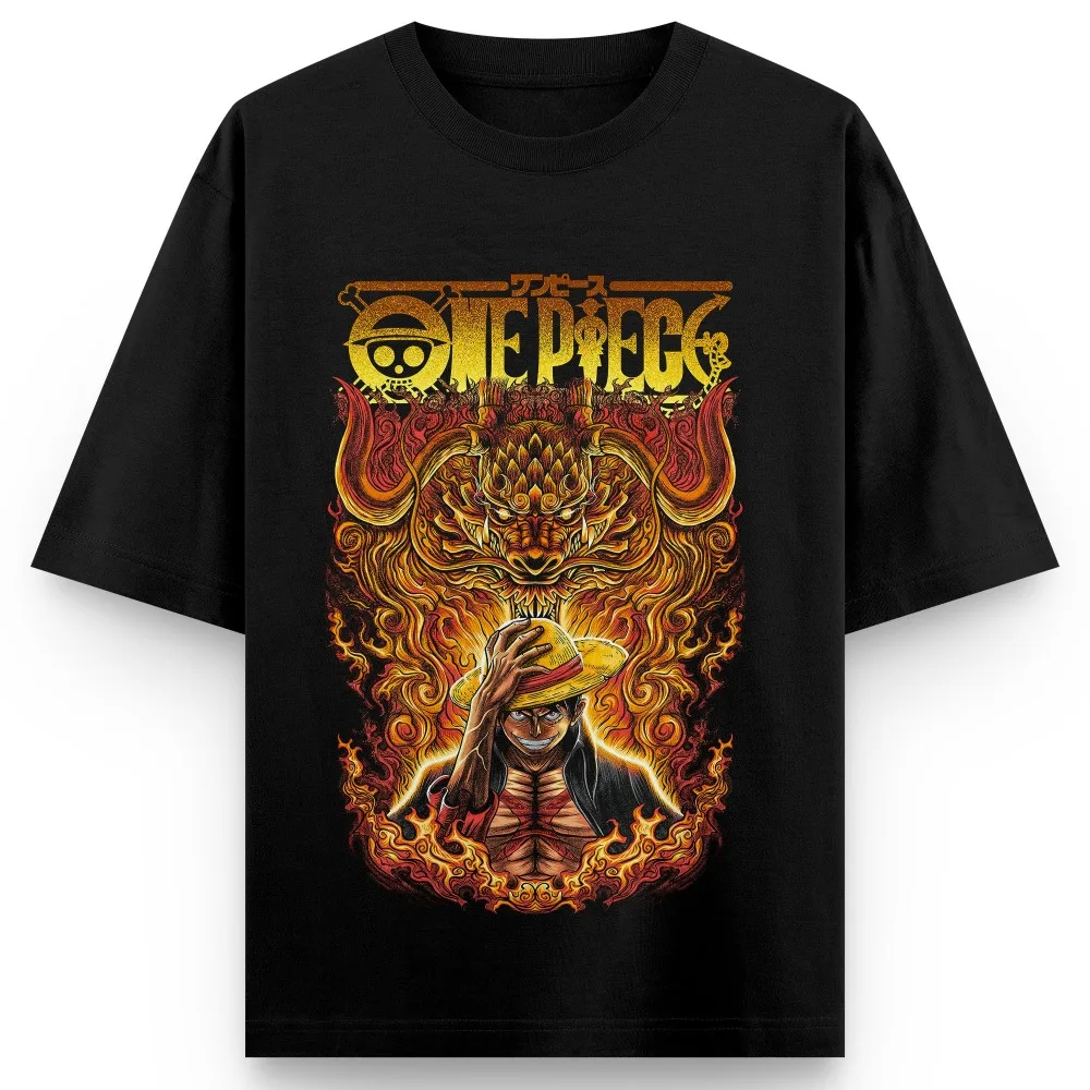 Luffy Zoro One Piece T-Shirt Anime Graphic Print Men Women Cotton Oversized Loose Fit Comfort Streetwear Gift Cotton​ New